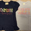 Tiny Tee Time Embroidered Collared Sleeveless Girl Bubble main image 0