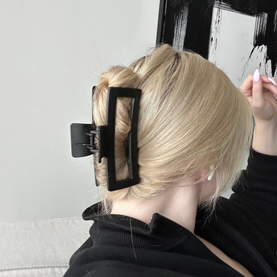 Jumbo Hair Claw, XXL Matte Hair Claw, Neutral Big Claw Clip, Large Hair