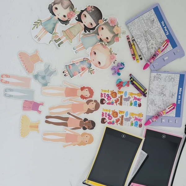 CUTE PAPER DOLLS Printable Pastel Kit Junk Journal Cut off | Dolls ...
