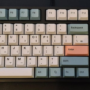 Retro Bluetooth Korean Keyboard & Mouse Set, Pink and Gray Color ... - Berry Blue Poppy Switch Mechanical Keyboard Kit Kore