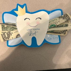 Printable Tooth Fairy Money Holder, Printable Digital File, Instant Download PDF, Tooth Fairy ...