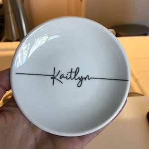 PERSONALIZED JEWELRY DISH Bridesmaid Gift Idea Personalized Trinket ...