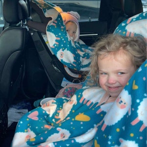 Car Seat Poncho Fleece Cape Coat Cold Carseat Girl - Etsy