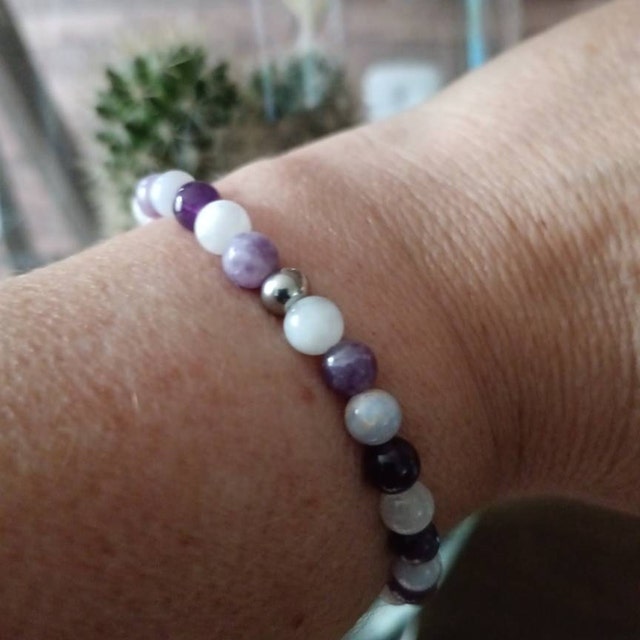 BRACCIALE Oro con PERLE e AMETISTA prezzo offerta