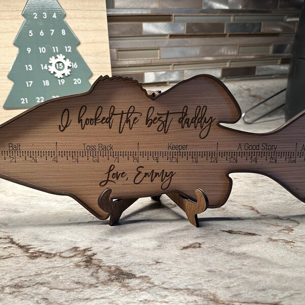 Daddy's Keepers Fish Sign, Fathers Day Gift From Kids, Fishing Gift for ...