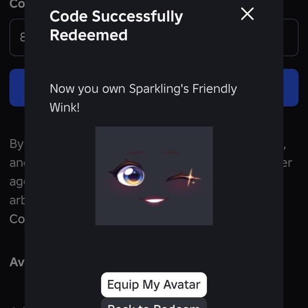 Roblox DLC Sparkling s Friendly Wink Face Limited Edition DIGITAL Code roblox-dlc-sparkling-s-friendly-wink-face-limited-edition-digital-code