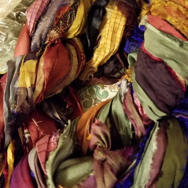 Persian Ribbon Beautiful Solids Persian Bazaar Recycled Sari Silk Ribbon Boho Jewelry ...