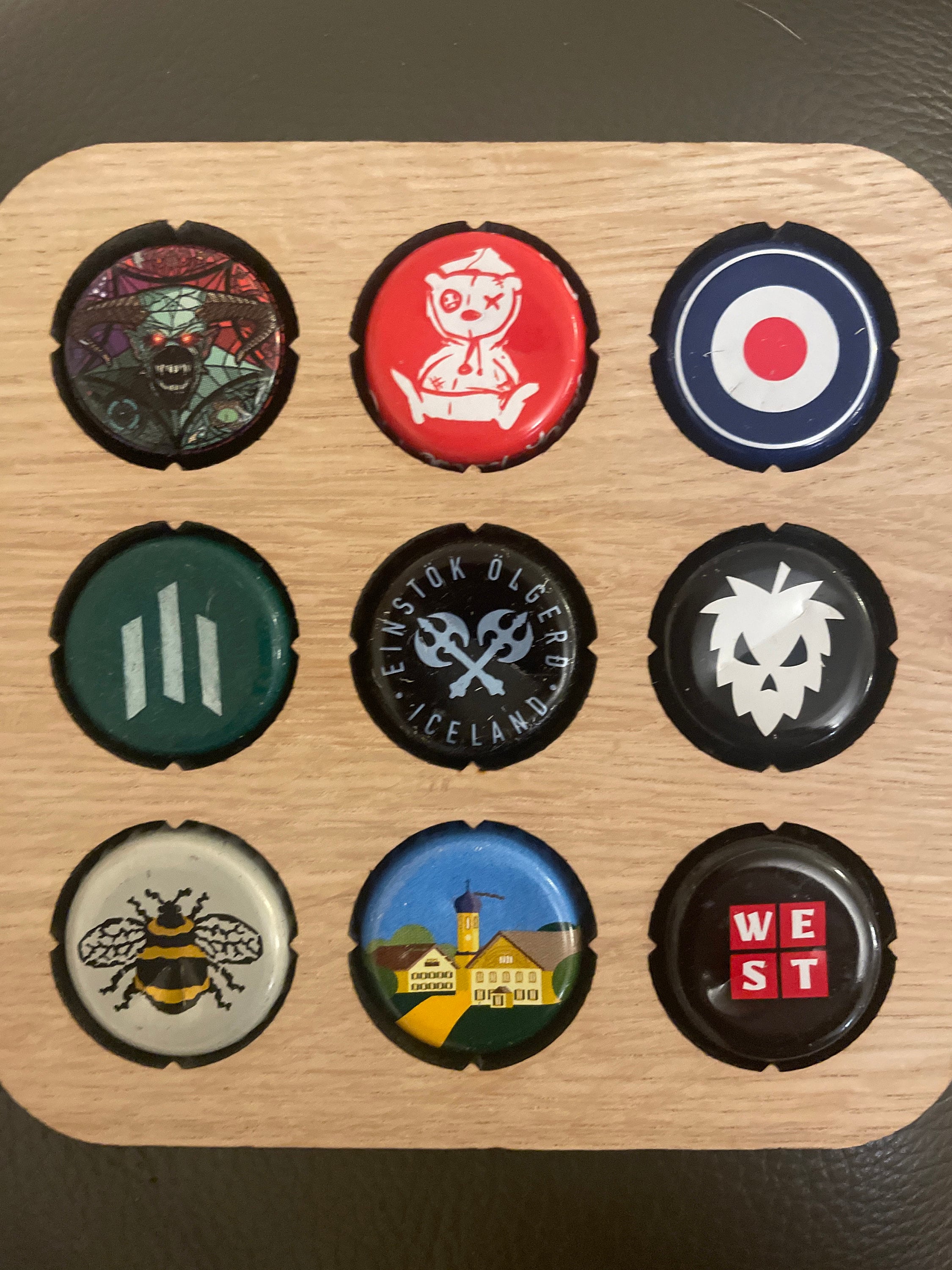 Beer Cap Collector Coaster Birthday Gift For Dad, Beer Cap Collector, Man Cave Accessories, Wooden Coaster, Beer Cap Display, Gifts For Dad