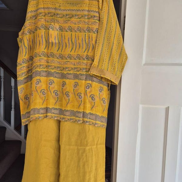 Teal Blue - Jacquard Mosaic Fusion Cotton Kaftan (Short) 28