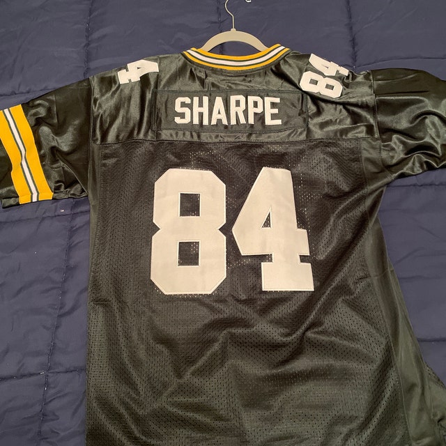 STERLING SHARPE Green Bay Unsigned Custom Green Sewn New