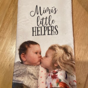 Mama's Little Helpers- Cute Personalized Kitchen Towel- Customized Pho -  Larissa Made This