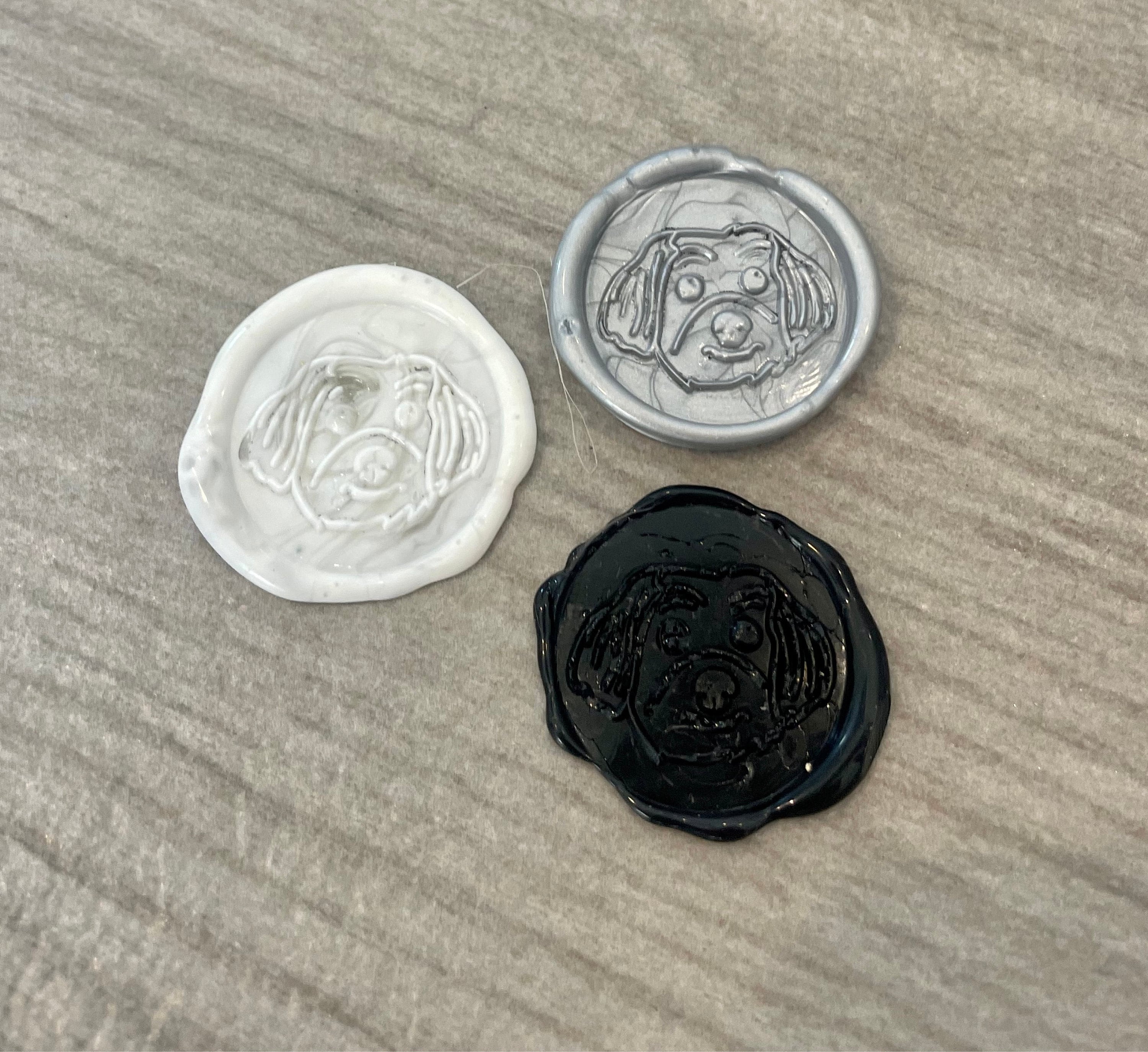 Custom Pet Portrait Wax Seal Stamp - Personalized Wax Seal for Dog Lovers - Unique Pet Photo Stamp Gift