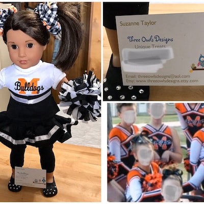 Customized Cheer Outfits for 18 Dolls including American Girl and ...