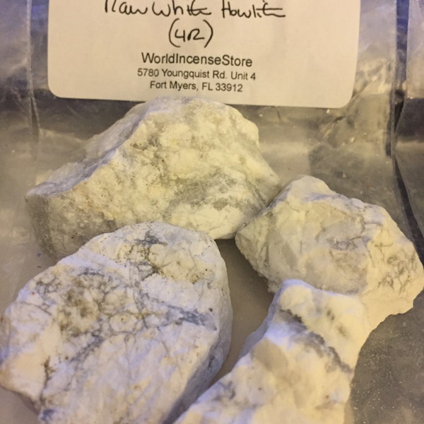 White Howlite Rough Natural Stones - Wholesale Bulk Lots ('A' Grade Raw ...