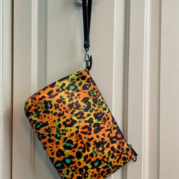 White Cheetah Crossbody Bag main image 1