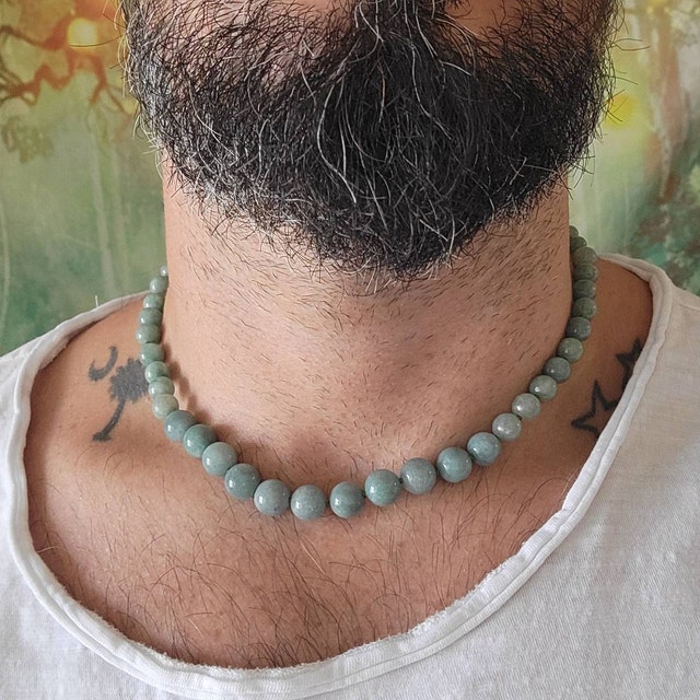 BDC-12226 Beads DIY Crafts Stunning 4 Rows 6mm Natural Green Jade Gems