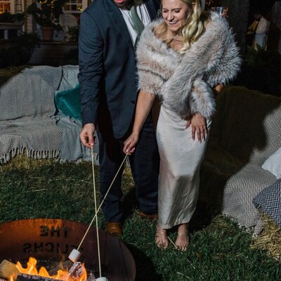 Blush Nude Faux Fur Bridal Wrap, Wedding Fur Shrug, Bridal Fur, Fur