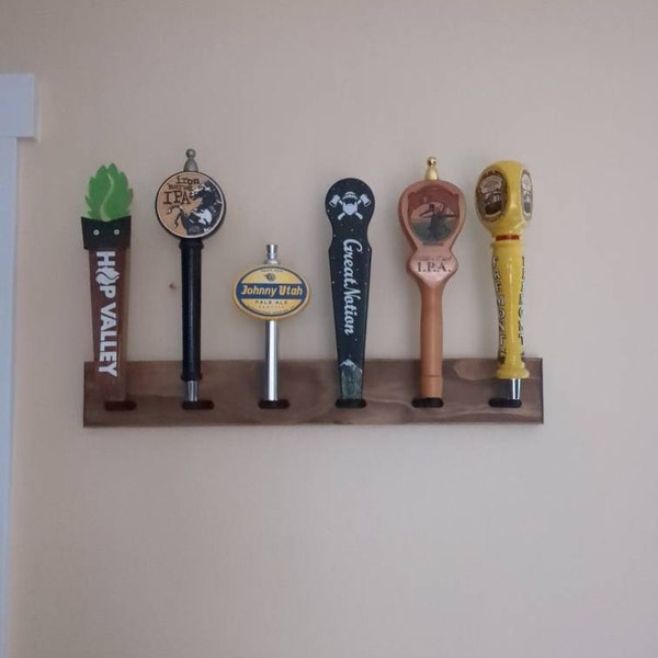 Tap Handle Rack Tap Handle Wall Display (rack) - Holds 6 Tap Handles - 24