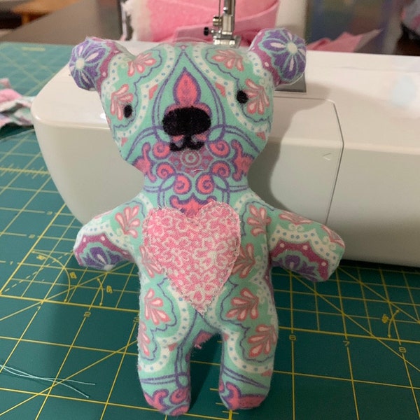 Teddy Bear Soft Toy PDF Sewing Pattern and Tutorial DIY Teddy Bear ...