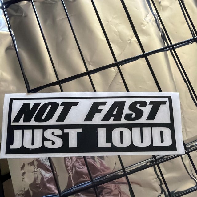 INDIGOS UG Adesivo per auto – JDM – Die Cut – #Fahrt – 190 x 70 mm giallo – lunotto posteriore – Adesivo per lunotto posteriore – Adesivo tuning barca, auto, laptop camion