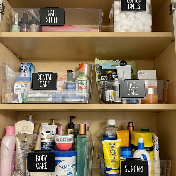 Mand Label | Pantry Labels | Keuken Pantry Mand Label Clip | Verwijderbare lade Labels | Houder Opslag Labels, Kleine Krijtbord Etiketten Clip, Mand Bin Label Voor Keuken Feest, Evenement Planning