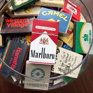 Vintage 1990s NOS Miniature Marlboro Red Pack Flip Top Box Matches