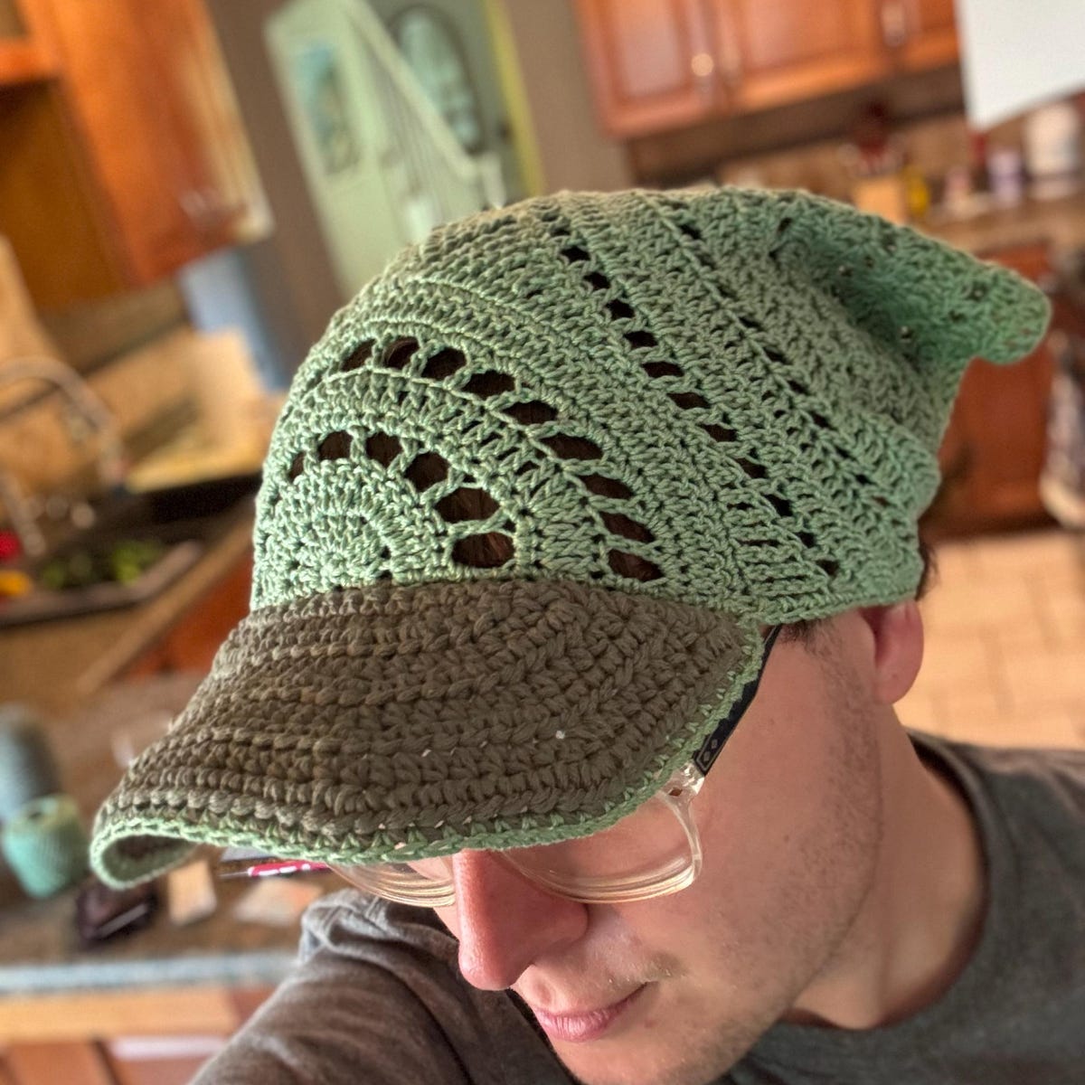 Gehäkelte Bandana Cap von Addyson