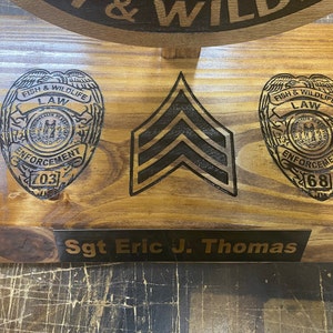 First Sergeant Hanging Wall Plaque 1SG Wood Cutout With Inscription ...