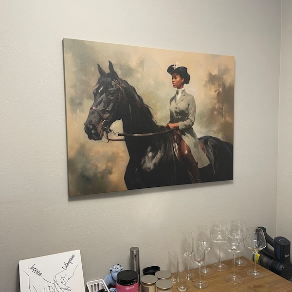 Vintage Female on Horseback | Printable Art | Horse and Rider ...