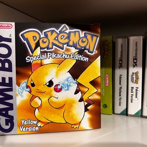 Viewing full size Pokemon Yellow box cover