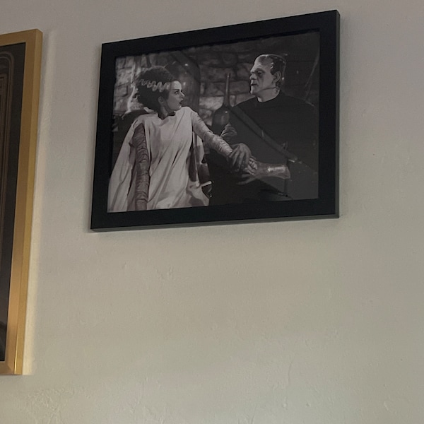 Bride of Frankenstein Couple 1935 Vintage Monster Movie Photo Poster ...