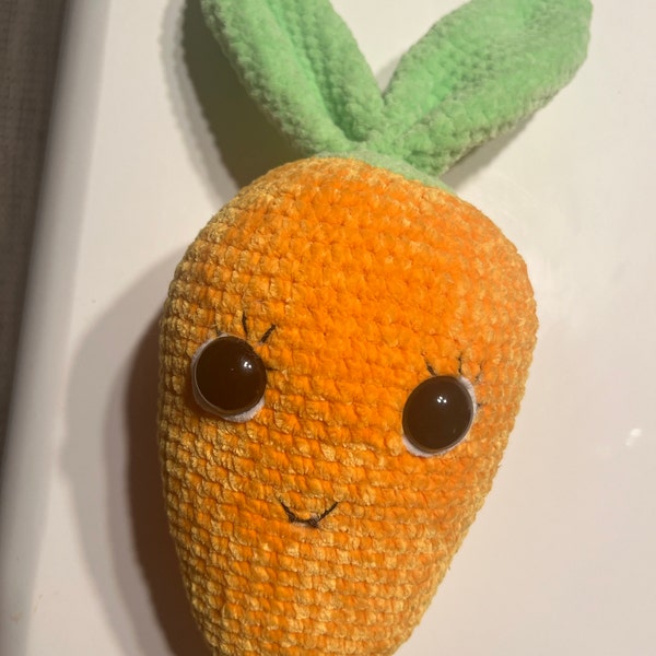 Handmade Crochet Bunny Toy with Carrot main image 1