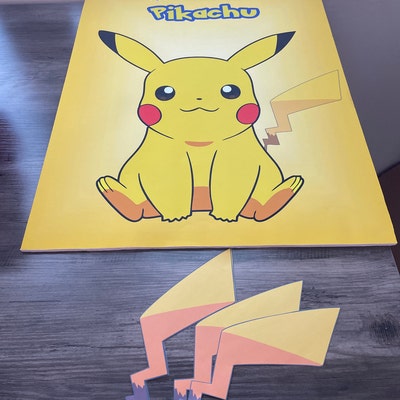 Pin the Tail on Pikachu PDF / Party Game / Digital File / - Etsy