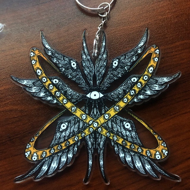 Biblical Angel Seraphim Keychain - Etsy