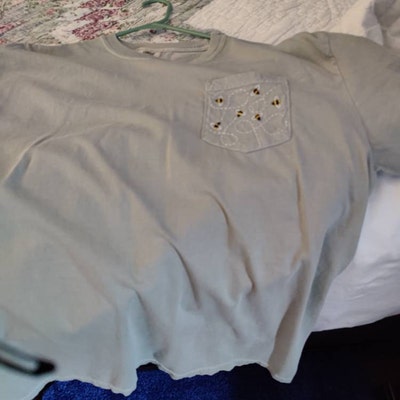 Spruce Trees Hand-embroidered Pocket Tee Shirt Unisex Short Sleeve - Etsy