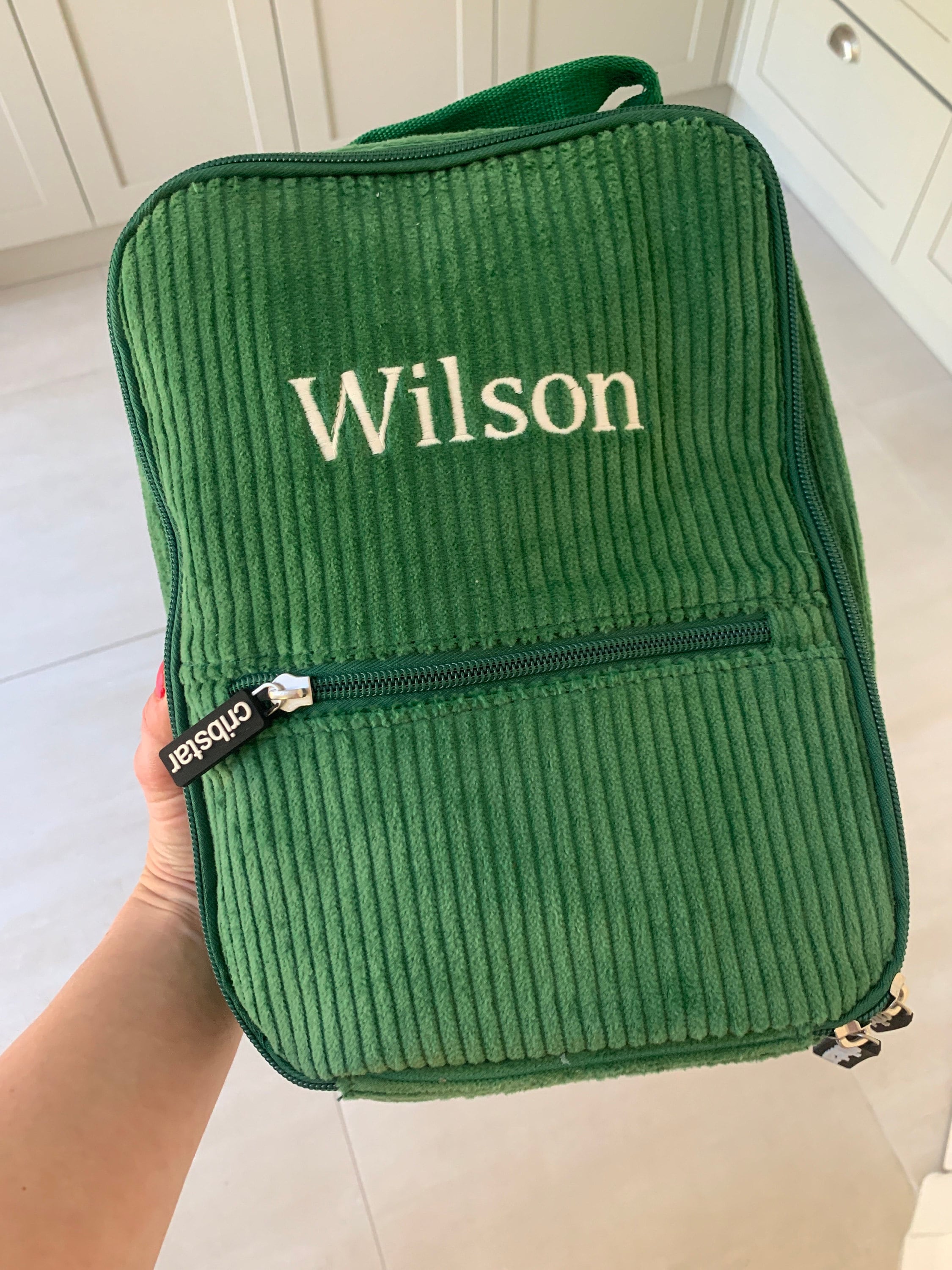 Personalised Retro Corduroy Lunch Bag