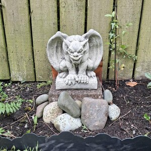 Stone Garden Gargoyle Gremlin Winged Gothic Ornament - Etsy