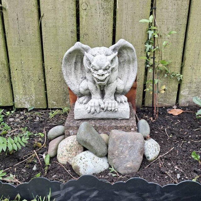 Stone Garden Gargoyle Gremlin Winged Gothic Ornament - Etsy Denmark