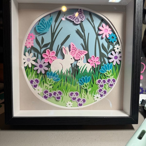 3D SPRING BUNNIES Svg - 3d EASTER Svg - Shadowbox Svg - for Cricut ...