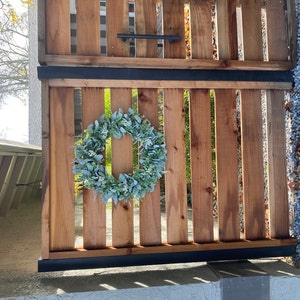 Year Round Lambs Ear Wreath, Modern Farmhouse Eucalyptus Wreath ...