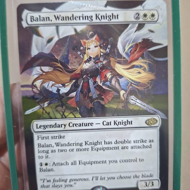 Mtg Altered Art Card-balan, Wandering Knight - Etsy