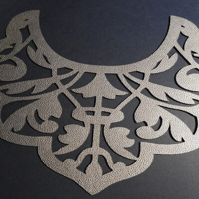 3 Leather Bib Necklace Templates Vector Digital SVG DXF Jewelry Files ...