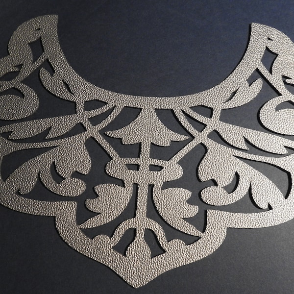 3 Leather Bib Necklace Templates Vector Digital SVG DXF Jewelry Files ...