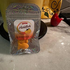 Holdfish Fridge Magnets Set of 6 Pcs, Goldfish Crackers Lovers Gift Idea