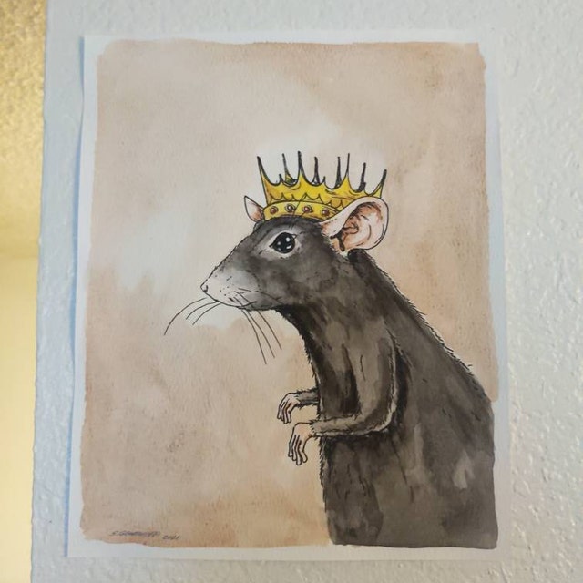  Vintage Rat King Art Print, Animal Art Print, Classic Art, A Rat  In Full Crown On Canvas, Vintage Animal Print, Rat King Wall Art : Handmade  Products