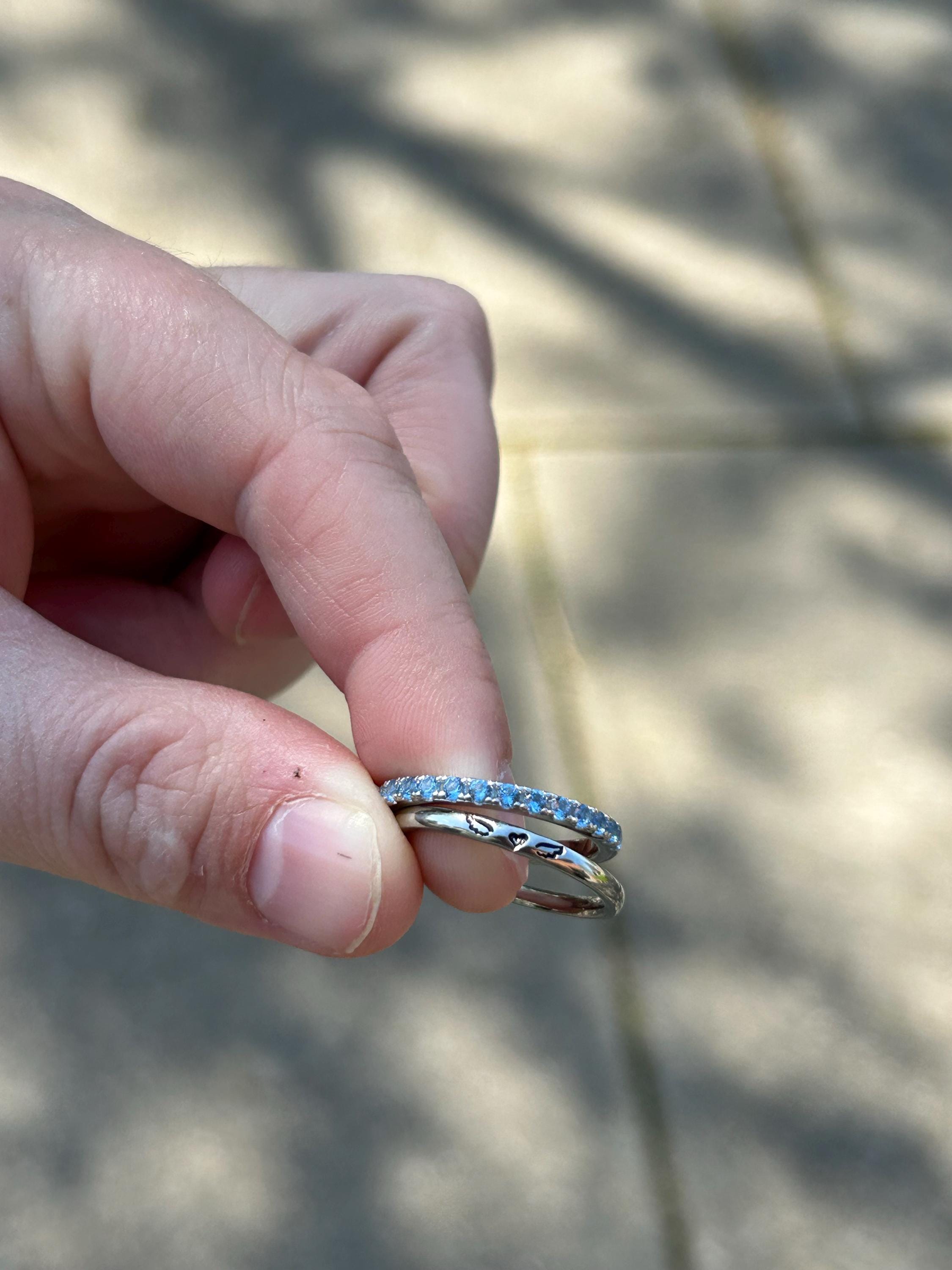 Birthstone Band Ring - Half Eternity Ring - Wedding Ring - Everyday Ring - Stacking Ring - Dainty Ring - Minimalist Ring - BREANNA RING