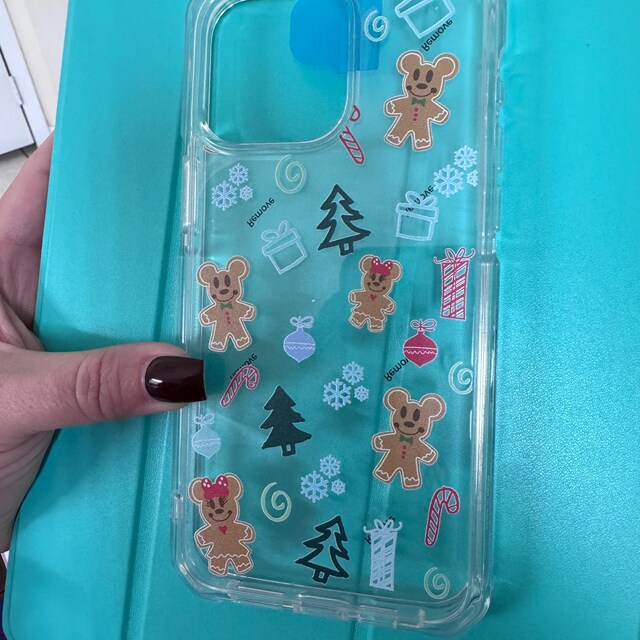 Xylota 2 Pieces Christmas Cover For IPhone 17 Pro 6.3 Inches, Aesthetic Cartoon Christmas Case, Christmas Christmas Designs Santa Silicone Bumper Shockproof Protective Case, Snowflake 01