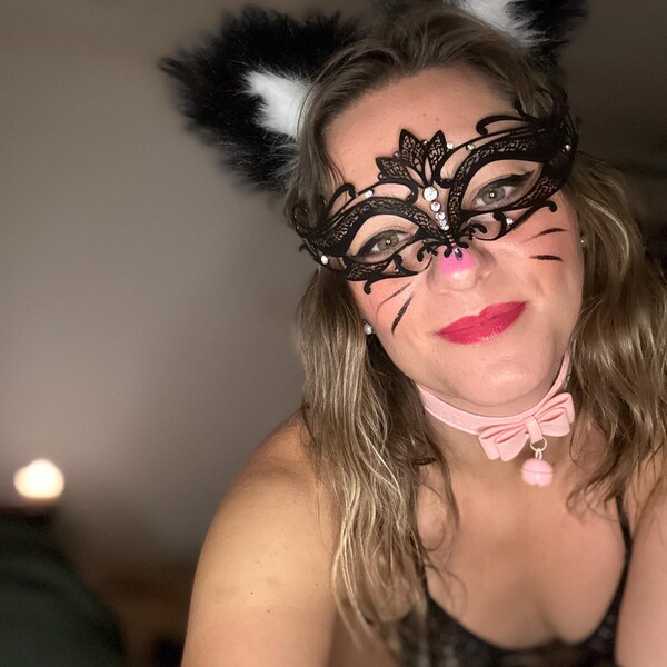 Masque Et Queue Thérian En Fausse Fourrure, Porte-clés De Queue De Renard Et Masque De Chat Pour