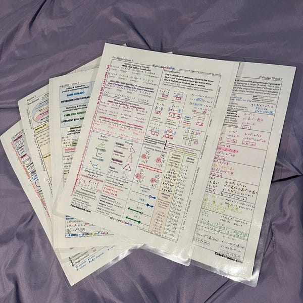 Geometry Essential Cheat Sheet | Printable Math Equation Guide ...