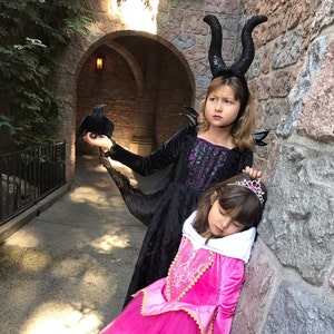 Couture Maleficent Gown Includes Attached Collar Horns Hat | Etsy